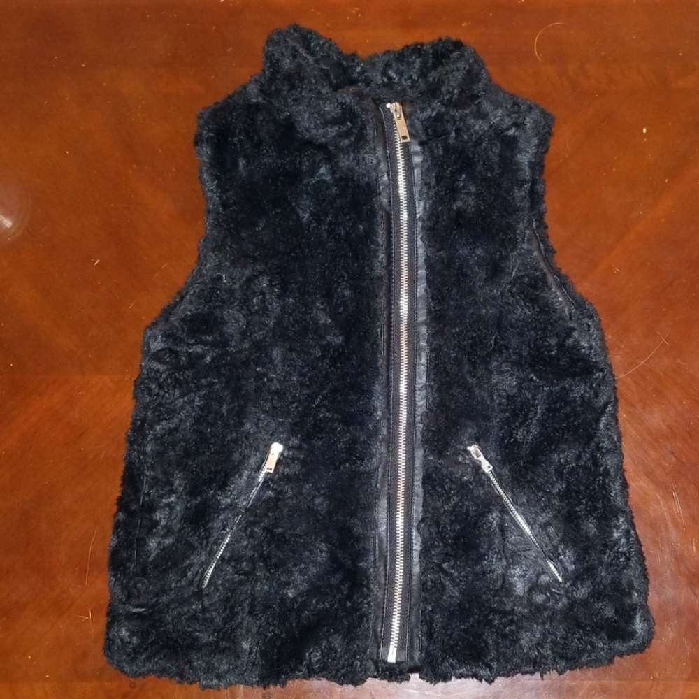 Zara Girls Faux Fur Vest 7/8
